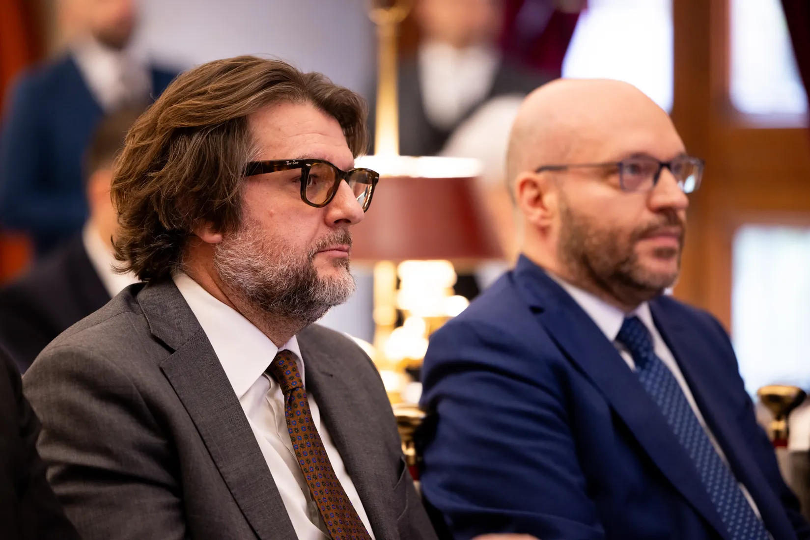 Marco Osnato con il Presidente della Camera Lorenzo Fontana